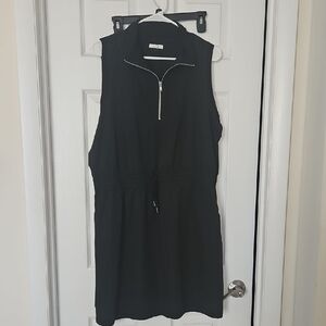 Maurices Black Zip-Front Mini Dress